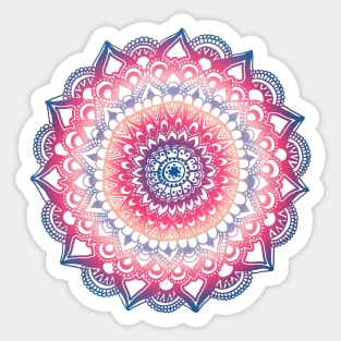 Ocean Sunset Mandala Sticker